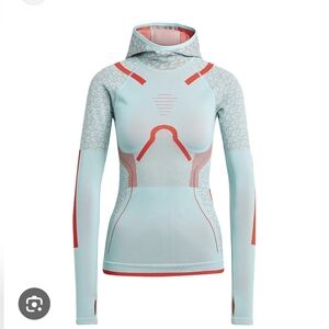 Rare! Adidas X Stella McCartney TrueStrength Seamless Yoga Top Hoodie